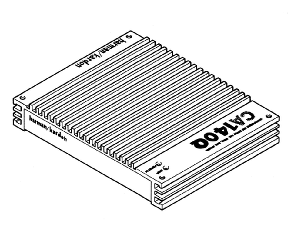 CA 140Q - Black - 4-Channel Car Audio Amplifier (35 watts x 4) - Hero